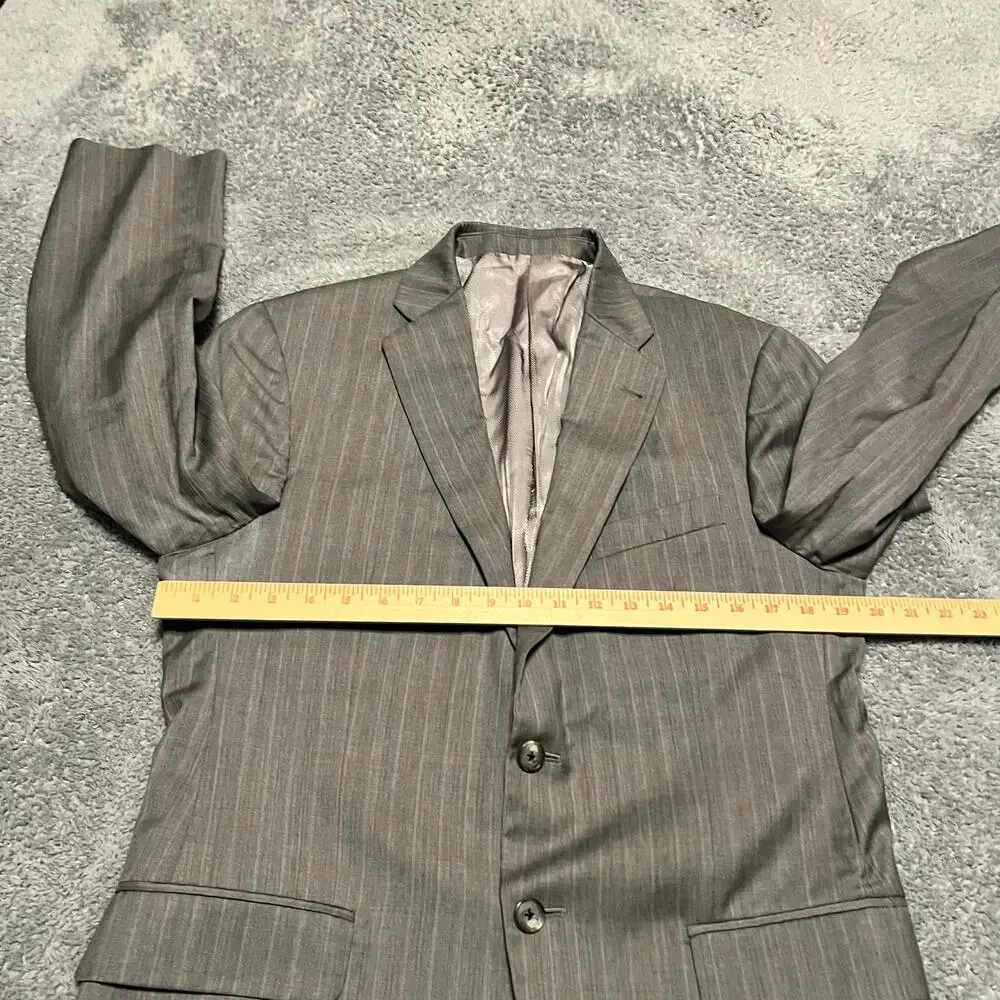 Lanificio T. G. Di Fabio Blazer Mens 40R Italy Wool Suit Sport Coat Striped